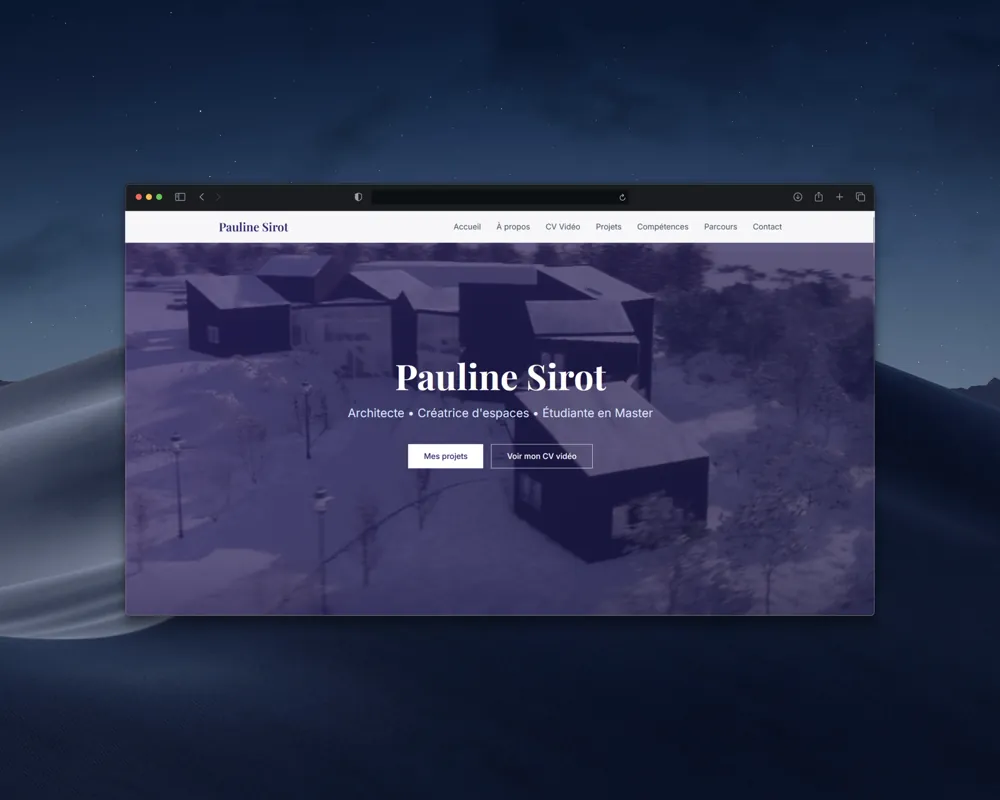 Aperçu du portfolio de Pauline Sirot, architecte