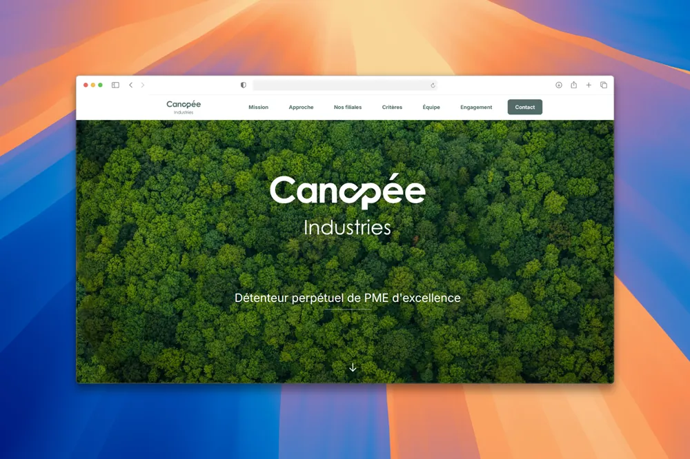 Aperçu du site Canopée Industries
